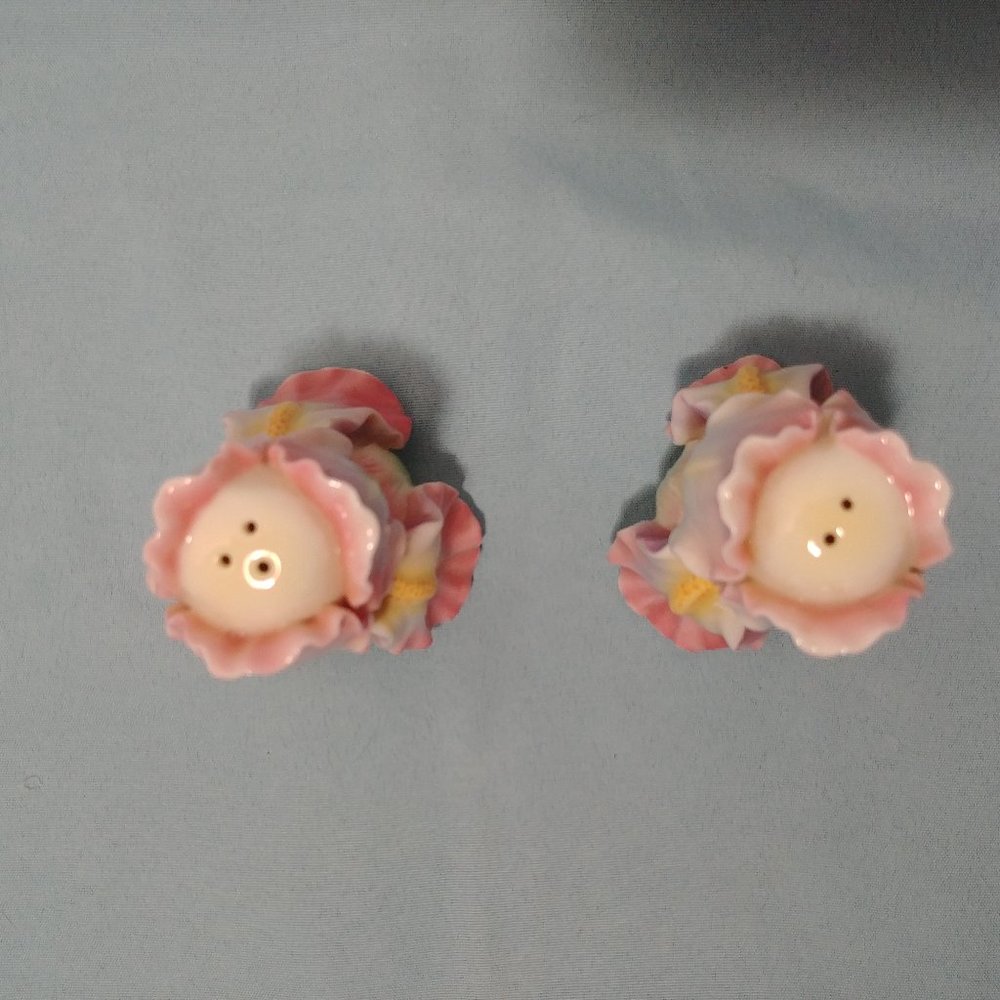 Gorgeous Iris Flower Salt & Pepper Set by Franz - Picture 4 of 6